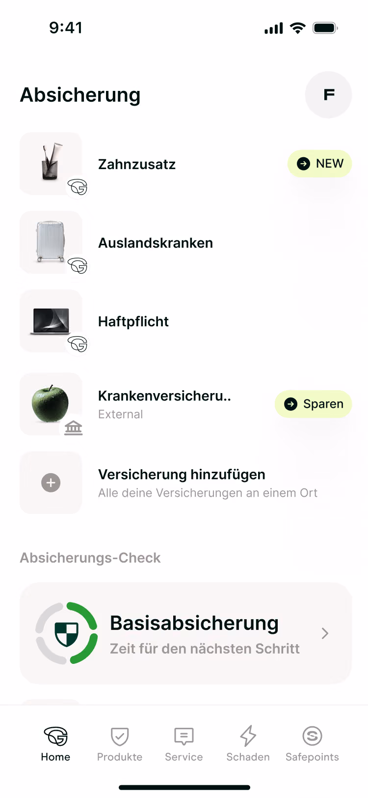 Getsafe App – Rechnung abfotografieren